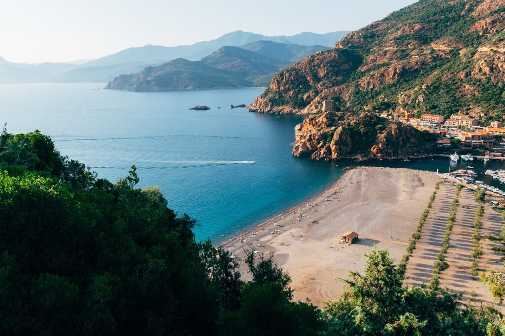 Plage en Corse